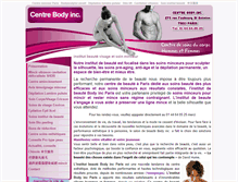 Tablet Screenshot of body-inc-paris.com